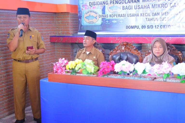 Pesan Sekda Dompu Peningkatan Pelatihan UMKM pada Pembukaan Pendiklat