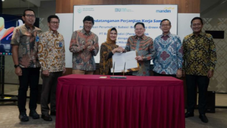 Bank Mandiri dan Delta Mitra Bangun 1.012 Rumah Bersubsidi Hijau